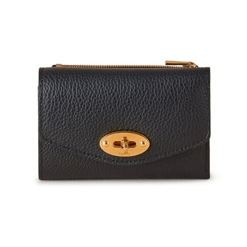 MULBERRY - Darley Folded Multi-Card Wallet Small Classic Grain