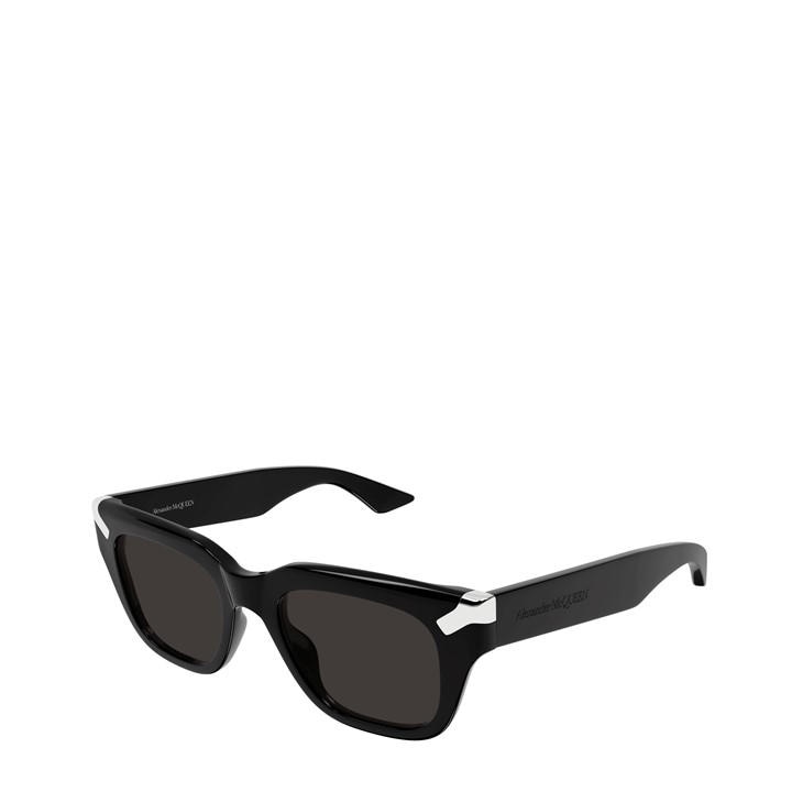 ALEXANDER MCQUEEN Contrasting Hinge Sunglasses – Black ALEXANDER MCQUEEN Contrasting Hinge Sunglasses – Black