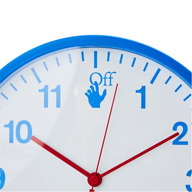 OFF WHITE | Off Wall Clock 99 | Unisex | Blue Fluo | Flannels Fashion ...