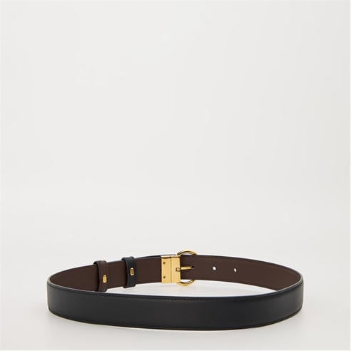 FENDI - Women's Logo Reverse Reversible Leather Belt