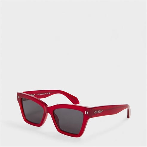 OFF WHITE - Cincinnati 53 - Tortoise Shell Acetate Made in Italy Cat Eye Sunglasses