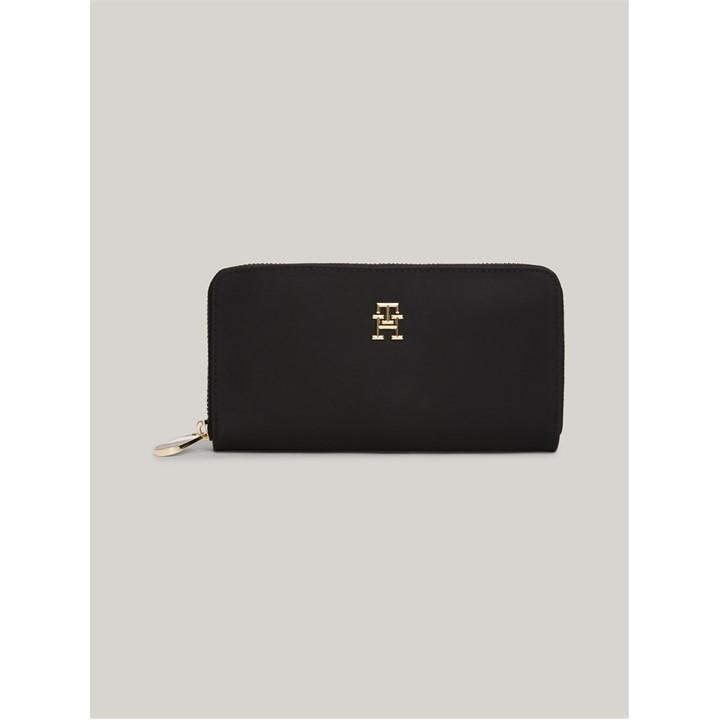 Tommy Hilfiger Women's Black Poppy Large Zip Around Purse -