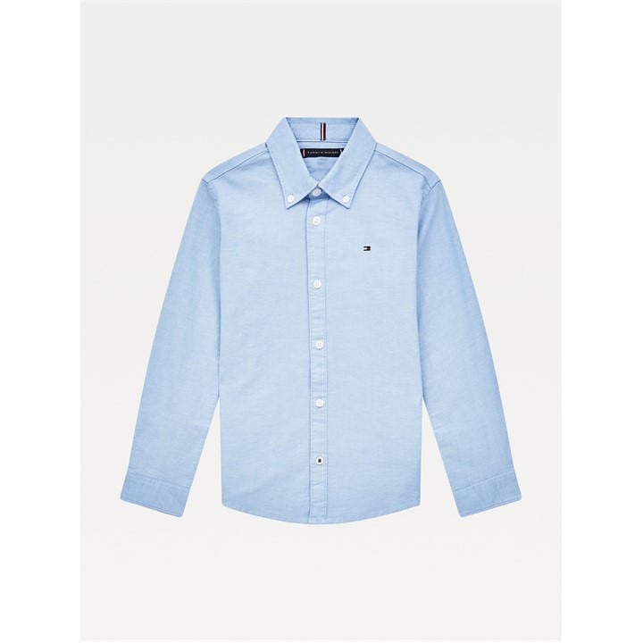 Tommy Hilfiger Boy’s Oxford Long Sleeve Shirt – Blue