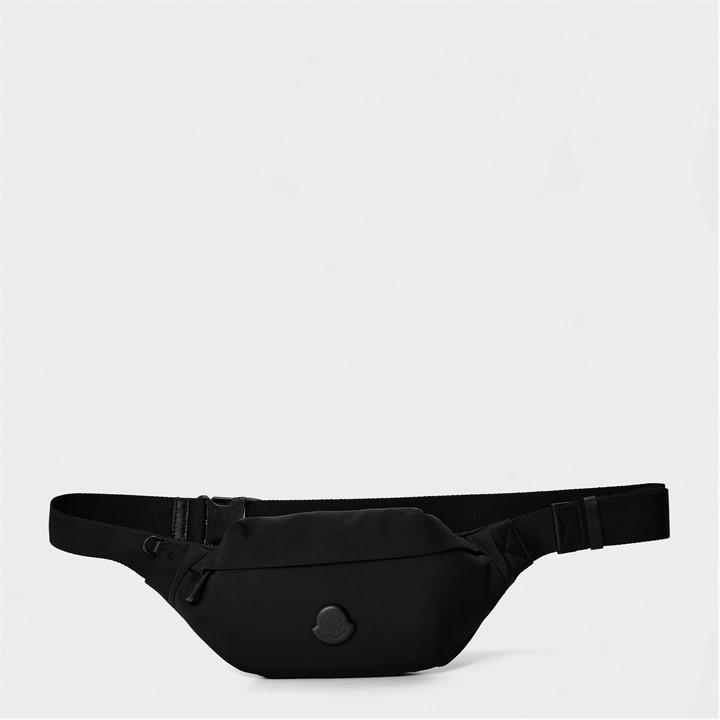 Moncler Men's Black Logo Bum Bag Sn54