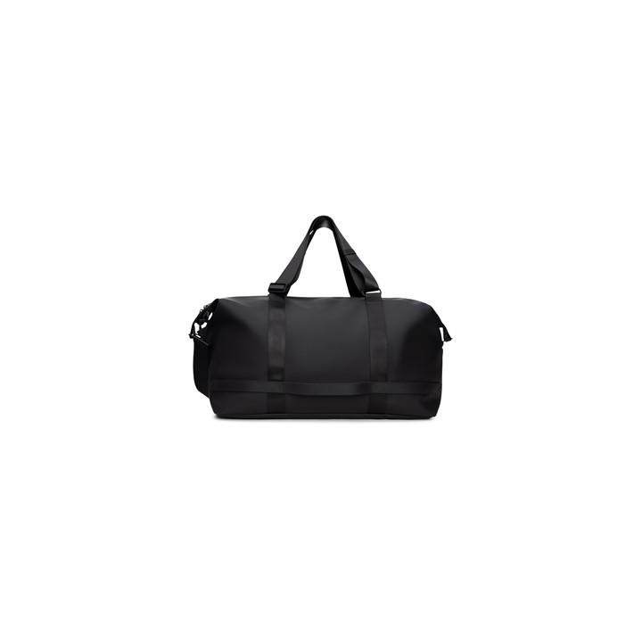 Rains Unisex Black Otg Weekend Bag