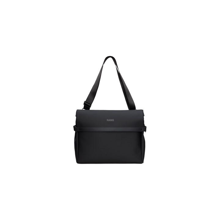 Rains Unisex Black Otg Messenger Bag