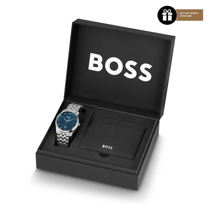 Boss Men's Multi Gents Strike A Watch And Bracelet Gift Set