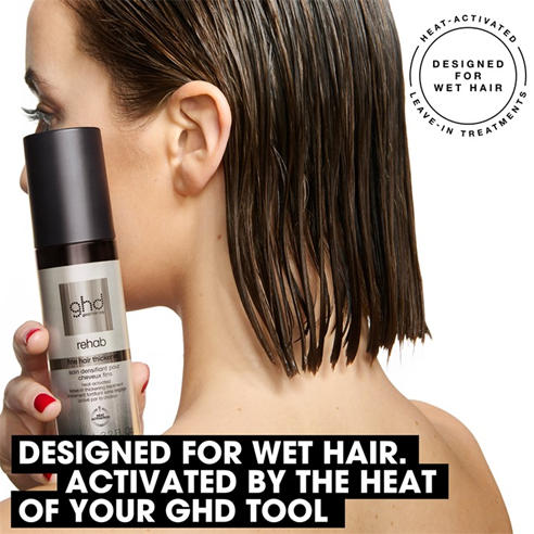 GHD - ghd Rehab Fine Hair Thickener Heat-Activated Leave-In Thickening Treatment Spray To Instantly Thick