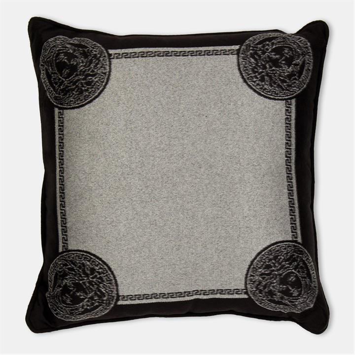 Versace Home Unisex Black V 60X60 Cush 62