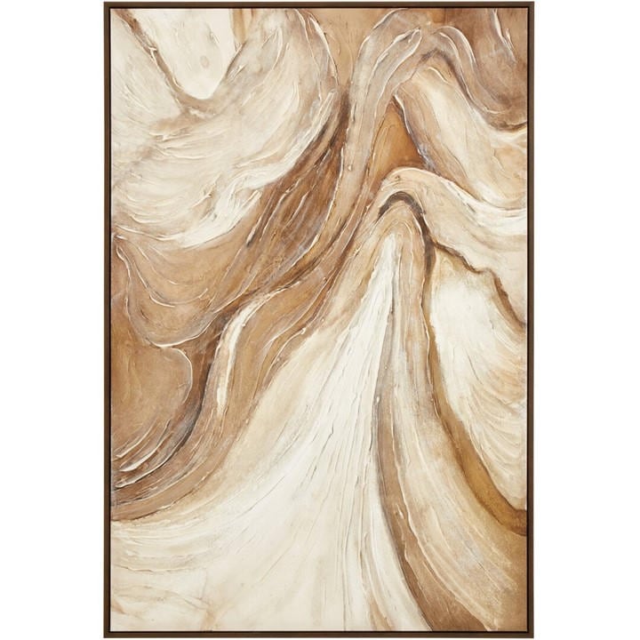Premier Housewares Unisex Multi Astratto Neutral Abstract Textured Wall Art