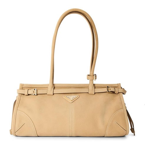PRADA - Bonnie medium nubuck leather handbag