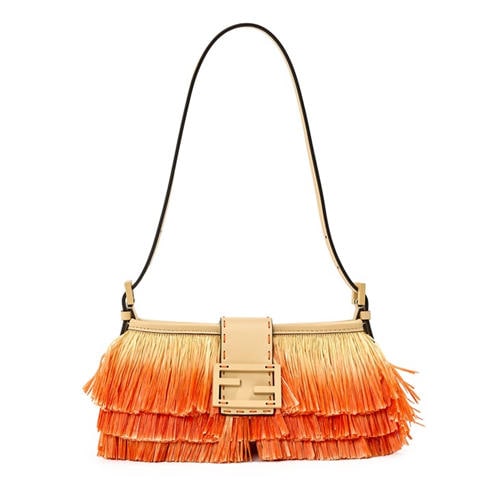 FENDI - Women's Raffia Baby Shoulder Bag
