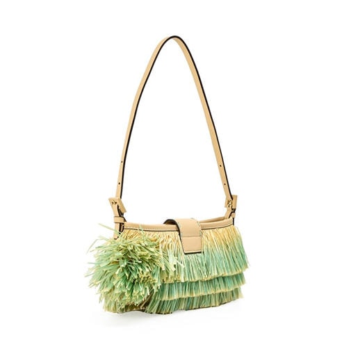 FENDI - Women's Raffia Baby Shoulder Bag