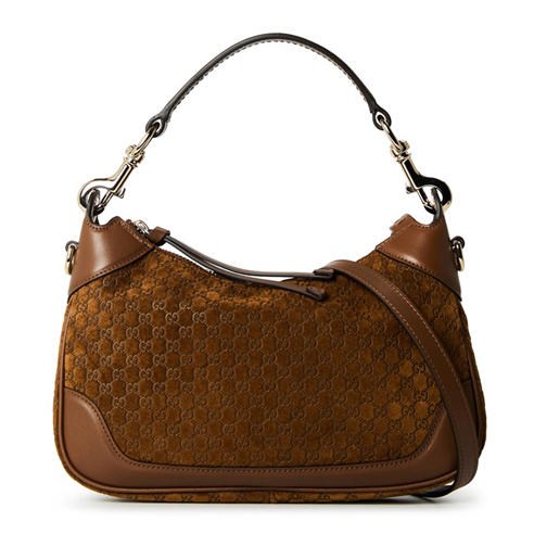 GUCCI - Gucci Suede Hobo Bag
