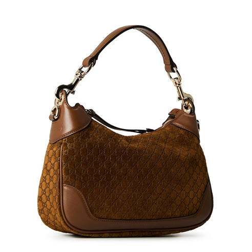 GUCCI - Gucci Suede Hobo Bag