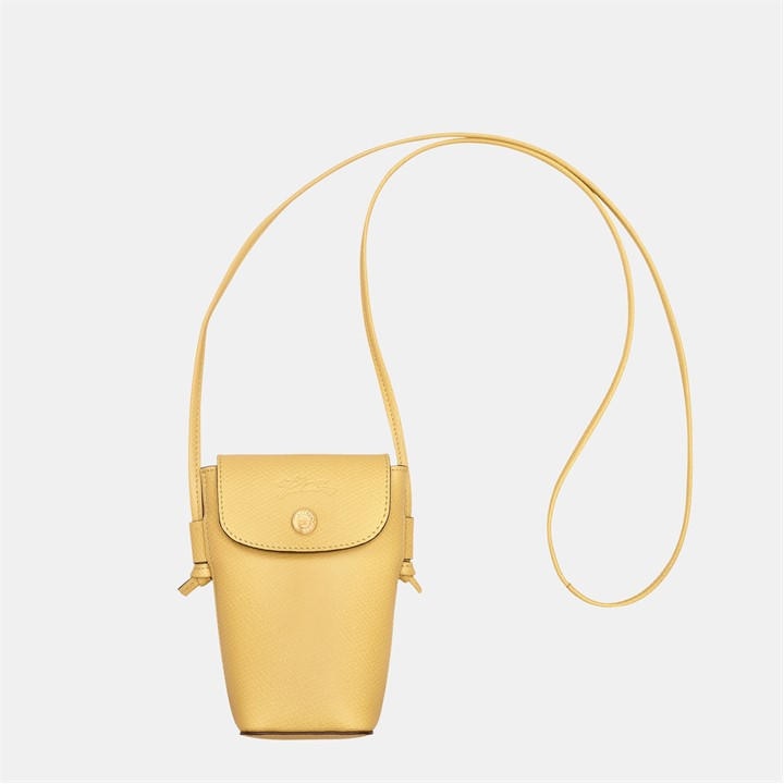 LONGCHAMP Women’s Plain Leather Epure Crossbody Bag – Yellow LONGCHAMP Women’s Plain Leather Epure Crossbody Bag – Yellow