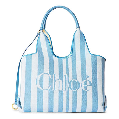 CHLOE - Women's Stripy Tote Bag