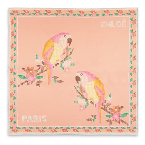 CHLOE - Women's Parrot Silk Scarf
