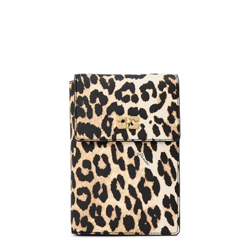 GANNI - Women's Travel Wallet Printed Zip Around Purse