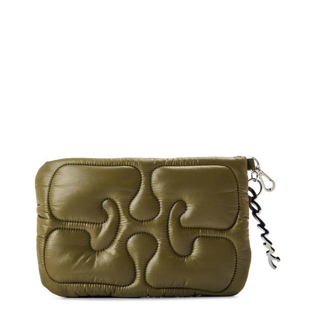 Chalk Pink - GANNI - Women's Quilted Pouch