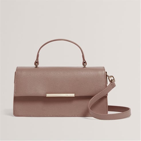 Ted Baker - Womens Bar Detail Wide Leather Crossbody Bag