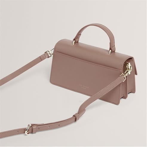 Ted Baker - Womens Bar Detail Wide Leather Crossbody Bag