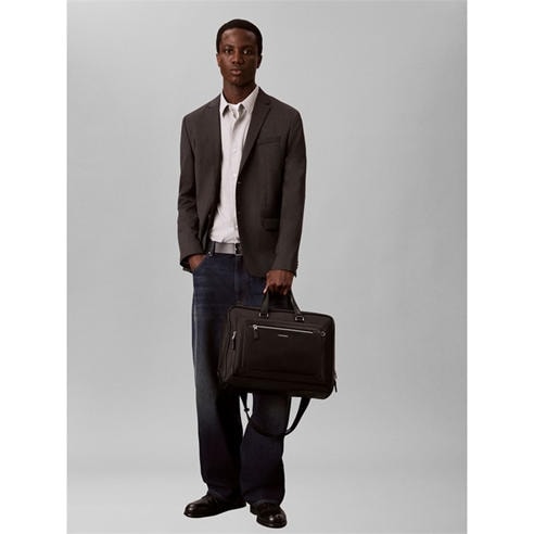 Calvin Klein - Men's Raised Slim Commuter Laptop Bag