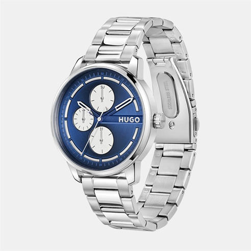 Hugo - Gents HUGO #STAMP MULTI Stainless Steel Bracelet Watch