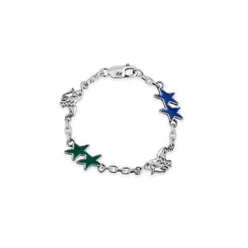 TWOJEYS - Men's Icon Star Horse Layered Chain Bracelet