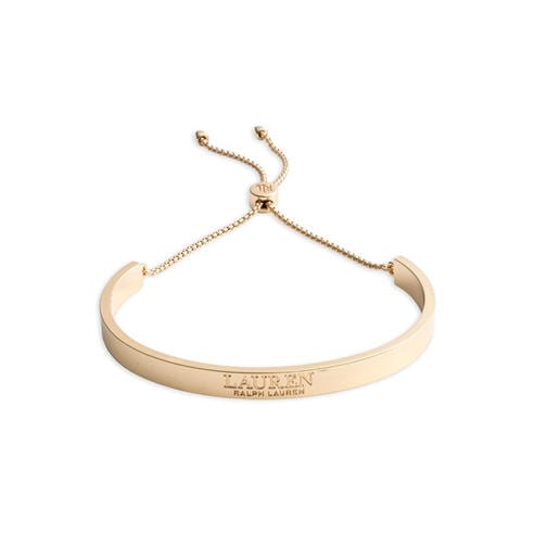 LAUREN RALPH LAUREN - Lauren Ralph Lauren Gold Logo Slider Bracelet