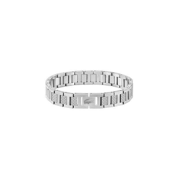 Lacoste Lacoste Mens Metropole Stainless Steel Metal Link Bracelet