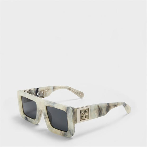 Black/Dark Grey - OFF WHITE - Unisex Square Sunglasses, Square Design
