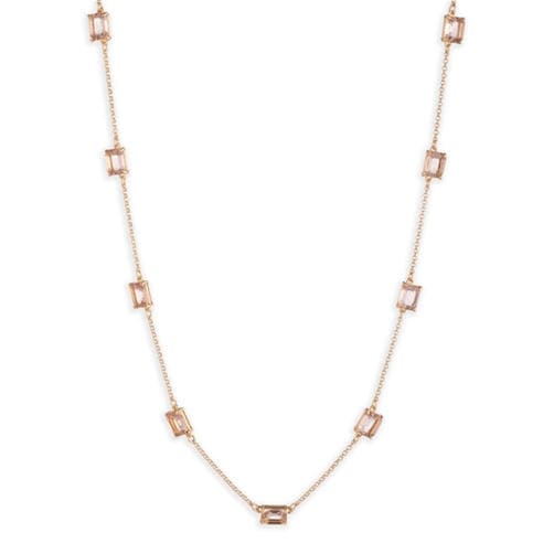 LAUREN RALPH LAUREN - Lauren Ralph Lauren Gold & Rose Stone Necklace