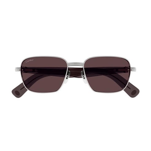 CARTIER - Cartier Mens Rectangular CT0538S Sunglasses