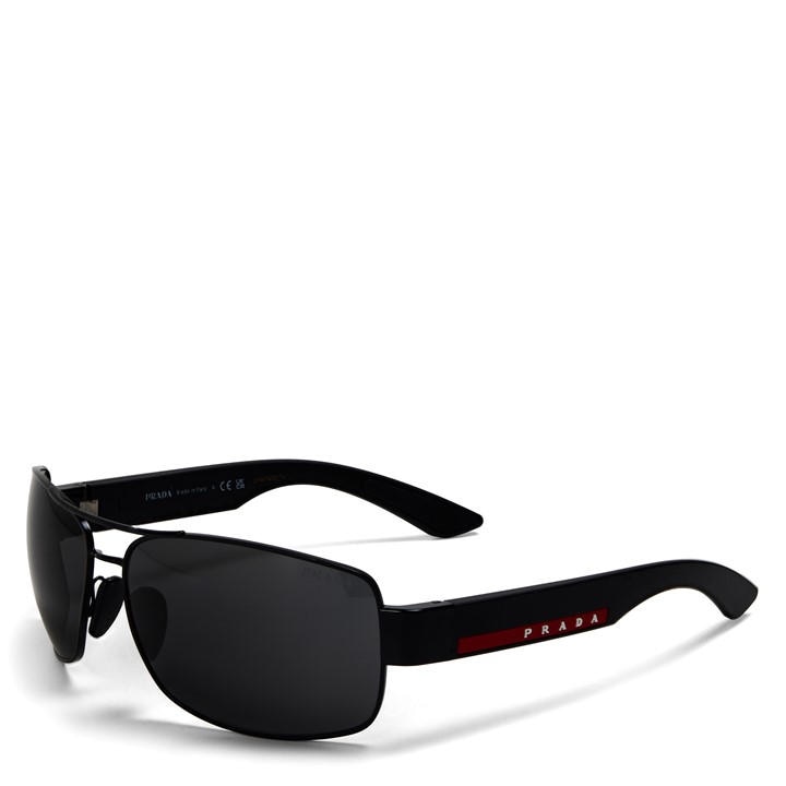 Prada Men's Black 0Ps B52s Aviator Sunglasses