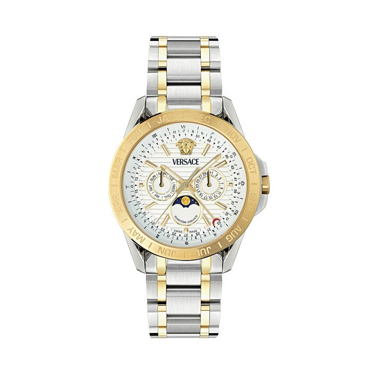 Versace Men's White Moonphase Watch