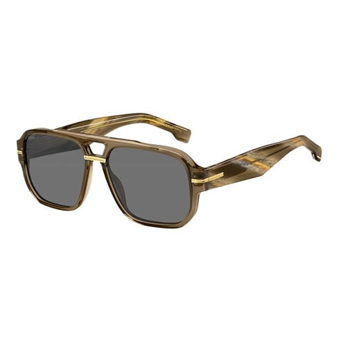 Boss - Men's Rectangular Round Sunglasses
