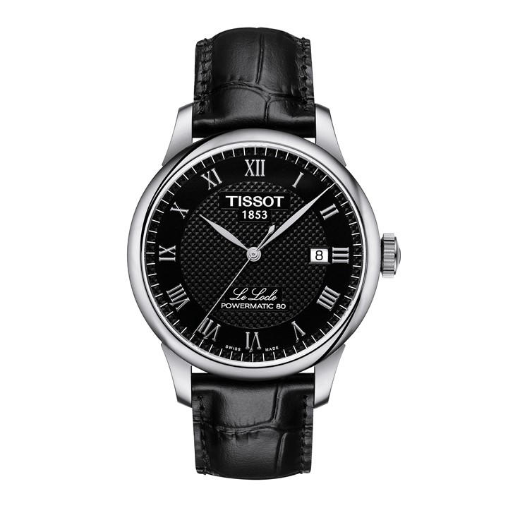 Tissot Men's Black Le Locle 39Mm Watch Size 36