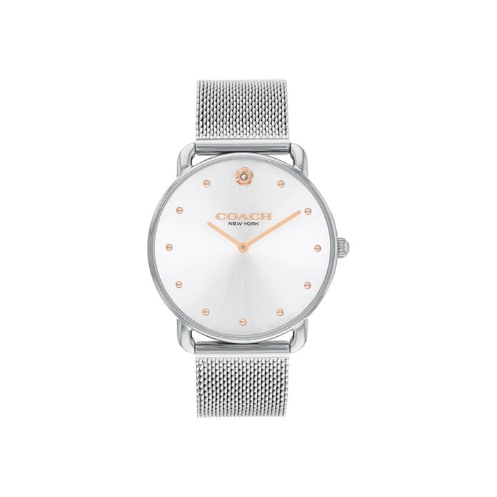 Coach Women's Silver Elliot Mesh Watch