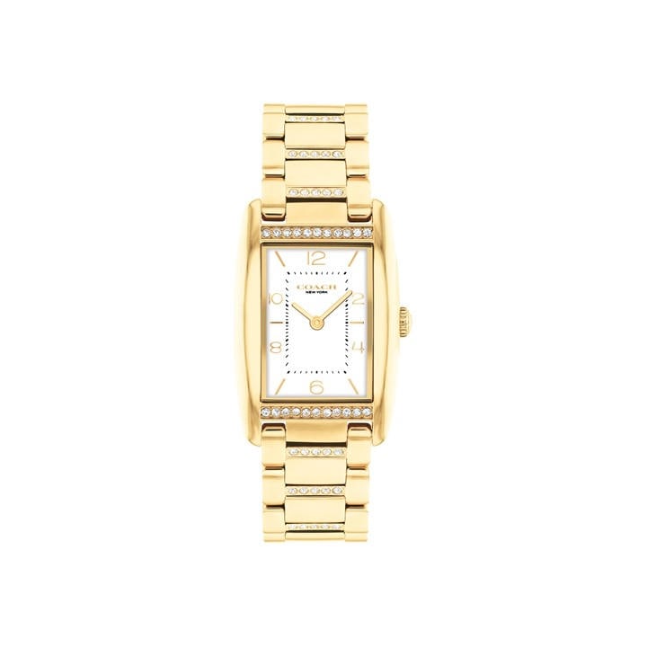 Coach Women's Gold Reese Ip Crystal Bracelet Watch