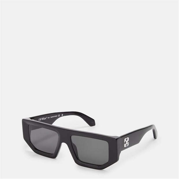 Black/Dark Grey - OFF WHITE - Unisex Square Sunglasses, Square Design