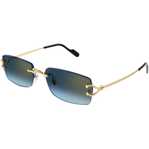 CARTIER - Gucci CT0550S Mens Rimless Rectangular Sunglasses