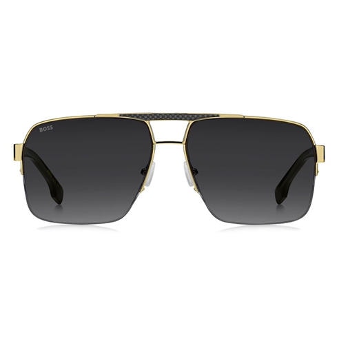 Boss - Men's Bridge Semi-Rim Aviator Sunglasses