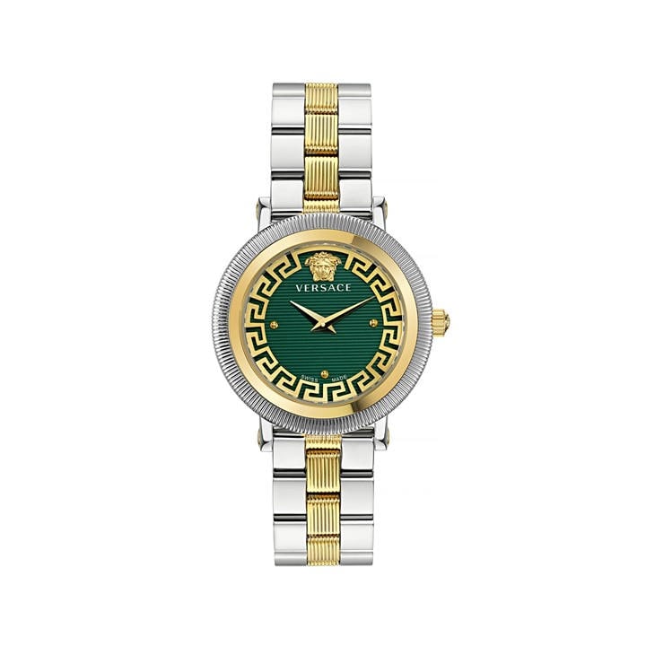 Versace Unisex Green Greca Flourish Watch