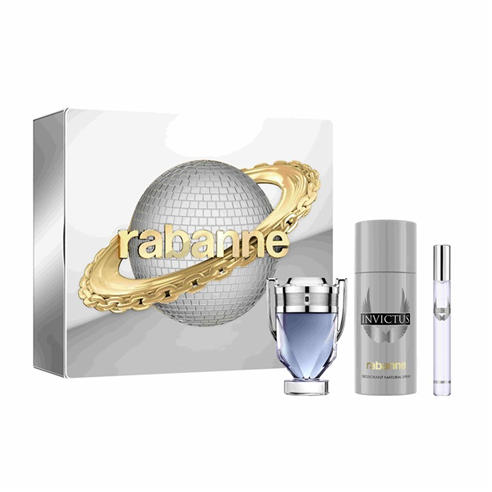 Rabanne - Rabanne Set Invictus Eau de Toilette 50 ml + Deodorant 150 ml + Eau de Toilette 10 ml