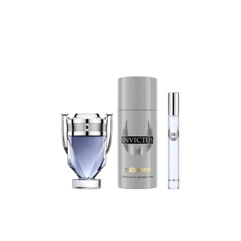 Rabanne - Rabanne Set Invictus Eau de Toilette 50 ml + Deodorant 150 ml + Eau de Toilette 10 ml