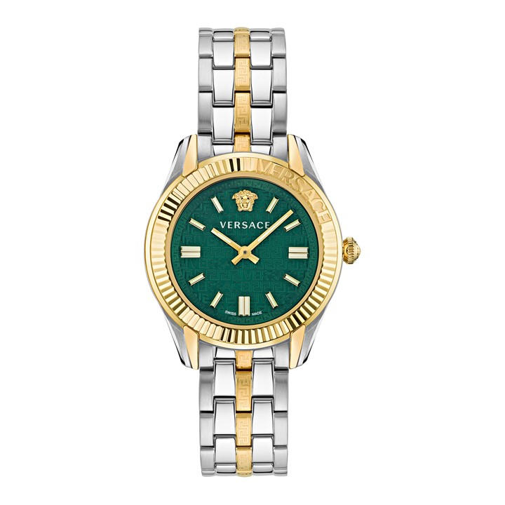 Versace Unisex Green Greca Time Watch