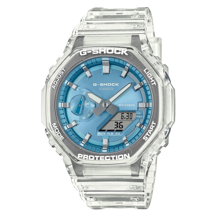 G Shock Men's Ga-2100Bm Octagonal Quartz Water Resistant Digital Watch - Size 48.5 × 45.4 × 11.8 mm