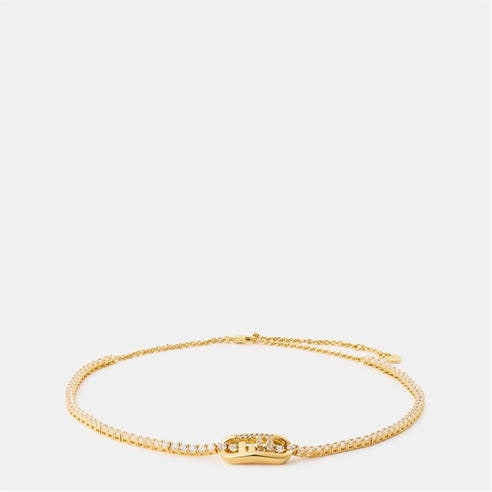 FENDI - Women's Sculptural Adjustable Shiny Brass Pendant Necklace