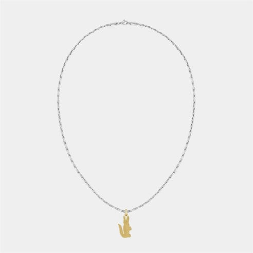 Lacoste - Mens Arthor Crocodile Box Chain Necklace